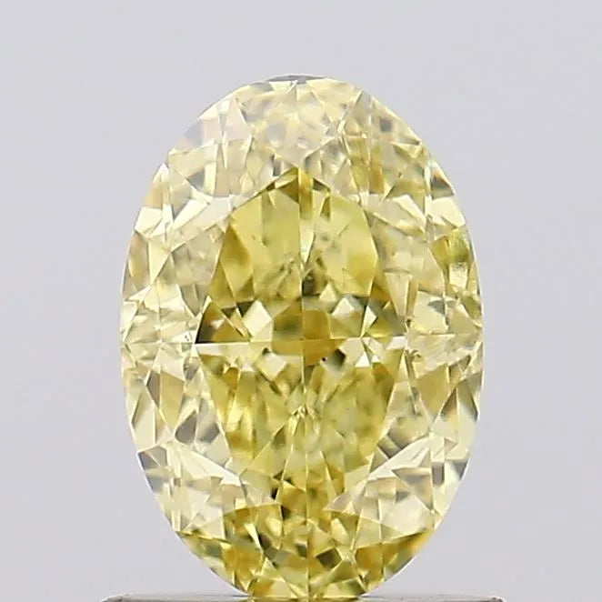 1.12ct Oval Lab Grown Diamond (Colour Fancy Vivid Yellow, Clarity VS1, IGI Certified)