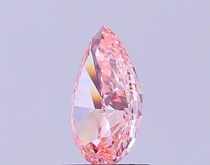 1.14ct Pear Lab Grown Diamond (Colour Fancy Vivid Pink, Clarity VS1, IGI Certified)