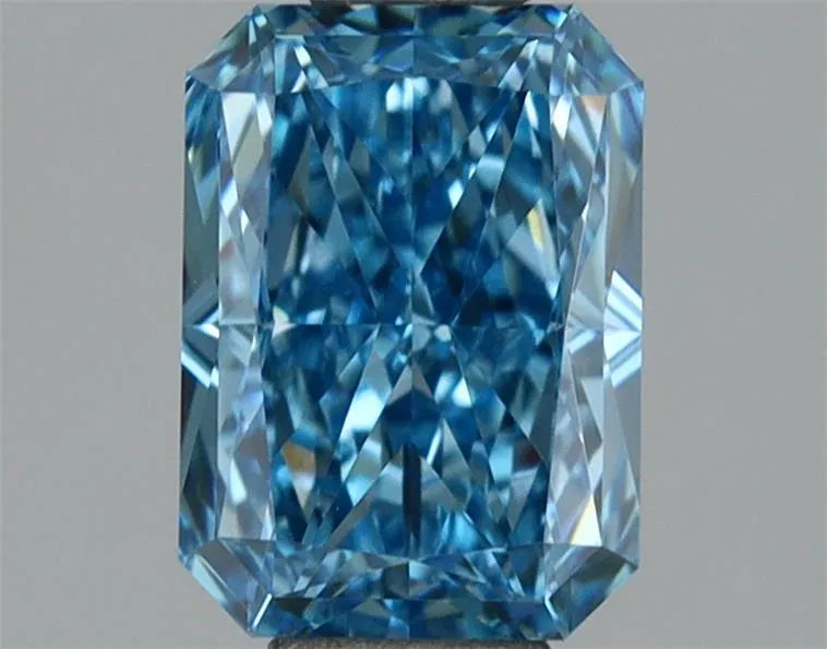 1.14ct Radiant Lab Grown Diamond (Colour Fancy Vivid Blue, Clarity VVS2, IGI Certified)