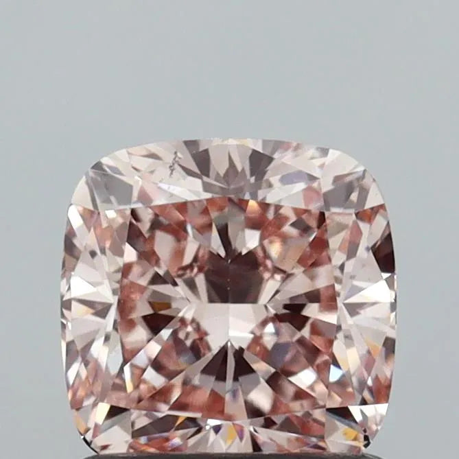 1.16ct Cushion modified Lab Grown Diamond (Colour Fancy Brownish Pink, Clarity VS2, IGI Certified)