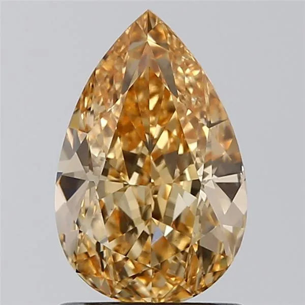 1.20ct Pear Lab Grown Diamond (Colour Fancy Intense Yellow, Clarity VS1, IGI Certified)