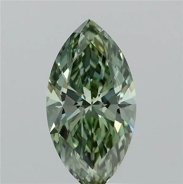 1.24ct Marquise Lab Grown Diamond (Colour Fancy Vivid Green, Clarity VVS2, IGI Certified)