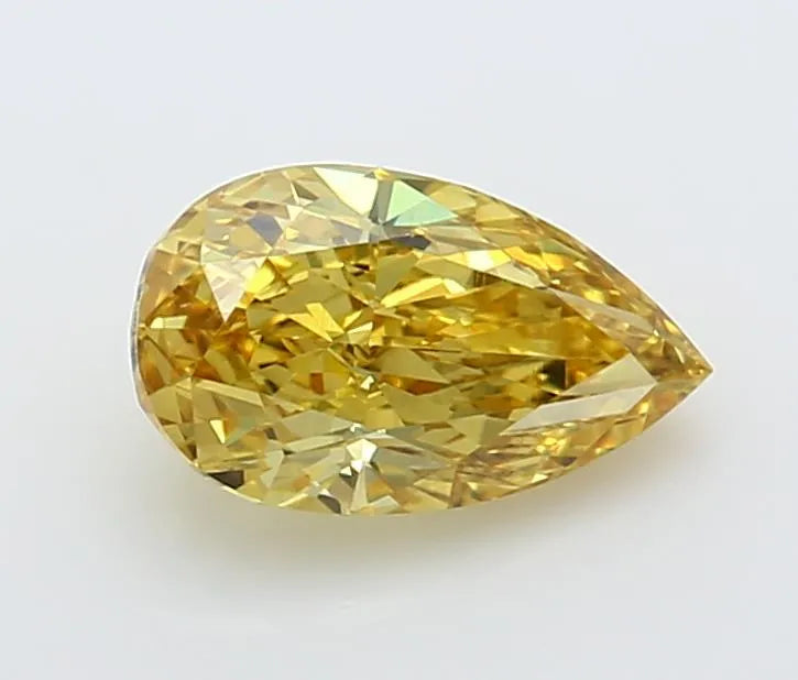 1.37ct Pear Lab Grown Diamond (Colour Fancy Vivid Yellow, Clarity VVS2, IGI Certified)