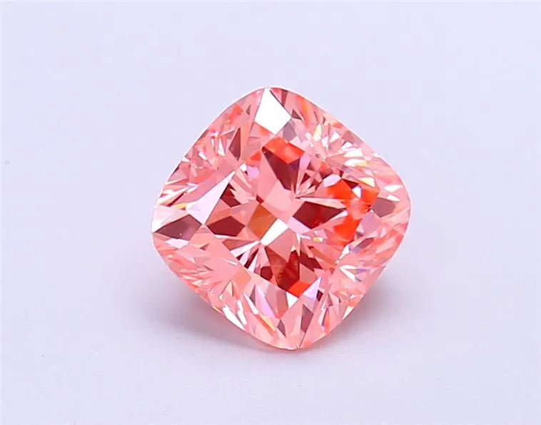 1.45ct Cushion modified Lab Grown Diamond (Colour Fancy Vivid Pink, Clarity VS1, IGI Certified)
