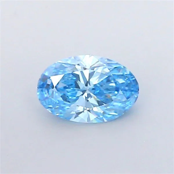 1.49ct Oval Lab Grown Diamond (Colour Fancy Vivid Blue, Clarity VVS2, IGI Certified)
