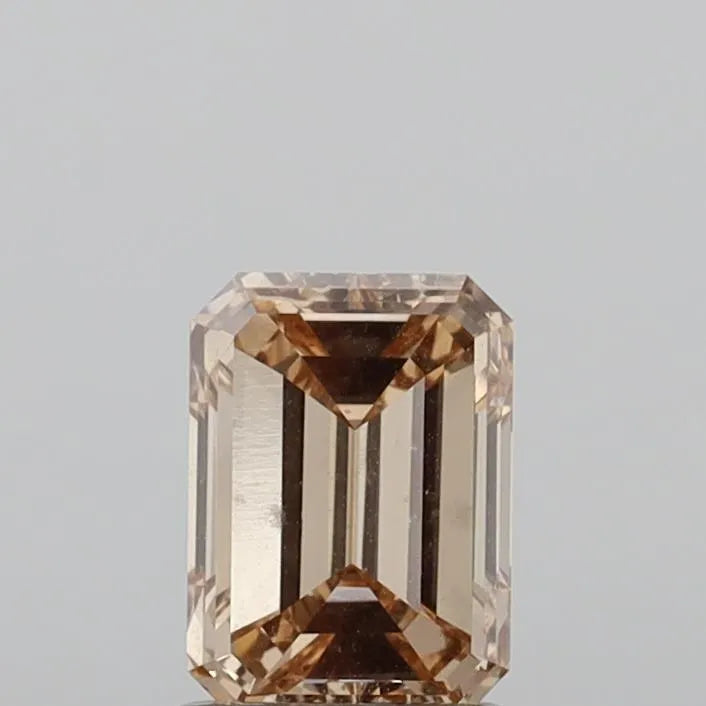 1.50ct Emerald Lab Grown Diamond (Colour Fancy Light Brown, Clarity VS1, IGI Certified)