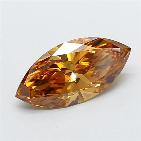 1.54ct Marquise Lab Grown Diamond (Colour Fancy Brown, Clarity VS1, IGI Certified)