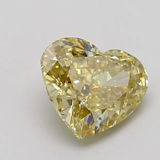 1.55ct Heart Lab Grown Diamond (Colour Fancy Intense Gray Yellow, Clarity VS1, IGI Certified)