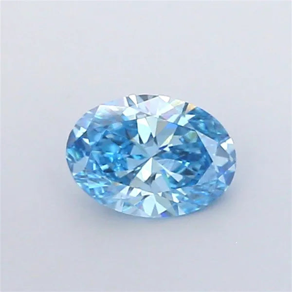 1.56ct Oval Lab Grown Diamond (Colour Fancy Vivid Blue, Clarity VVS2, IGI Certified)