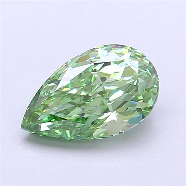 1.64ct Pear Lab Grown Diamond (Colour Fancy Vivid Green, Clarity VVS2, IGI Certified)