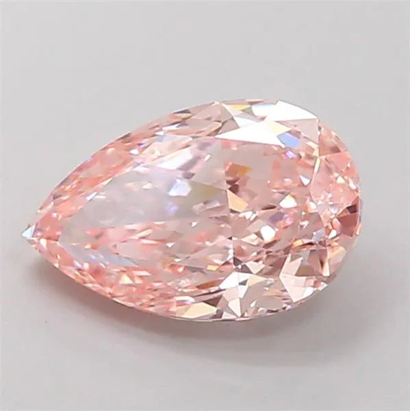 1.66ct Pear Lab Grown Diamond (Colour Fancy Intense Pink, Clarity VS1, IGI Certified)