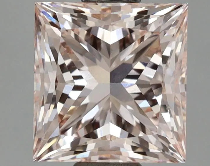 1.70ct Princess Lab Grown Diamond (Colour Fancy Light Pink, Clarity VVS2, IGI Certified)