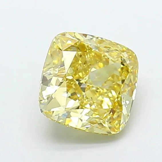 1.72ct Cushion modified Lab Grown Diamond (Colour Fancy Yellow, Clarity VVS2, IGI Certified)