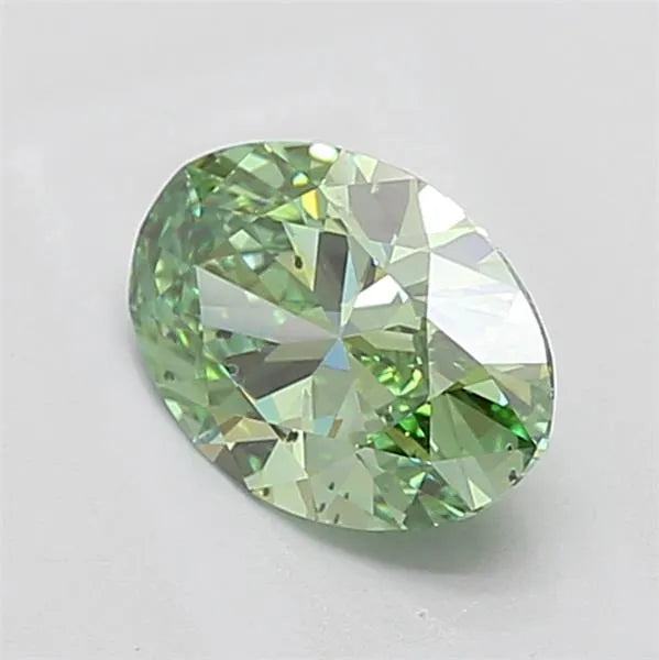 1.80ct Oval Lab Grown Diamond (Colour Fancy Intense Green, Clarity VS1, IGI Certified)