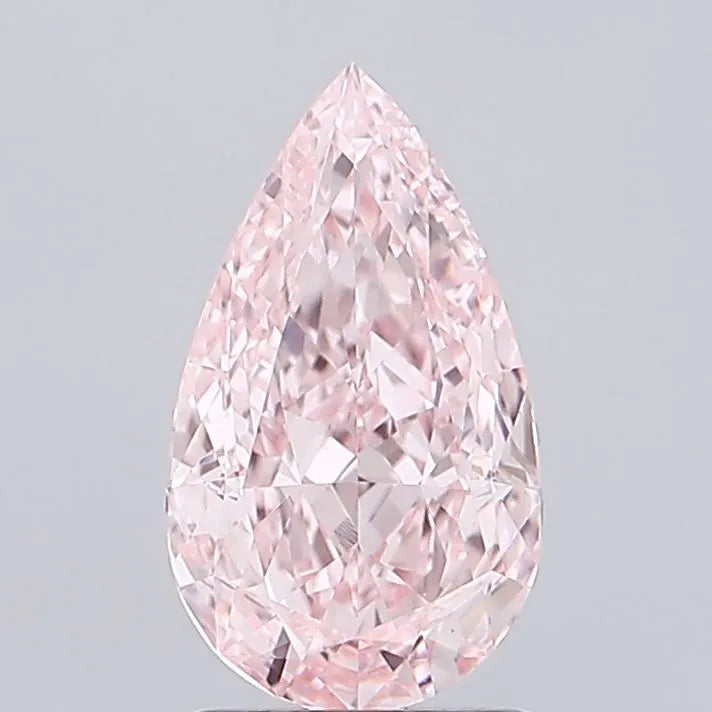 1.87ct Pear Lab Grown Diamond (Colour Fancy Vivid Pink, Clarity VVS1, IGI Certified)