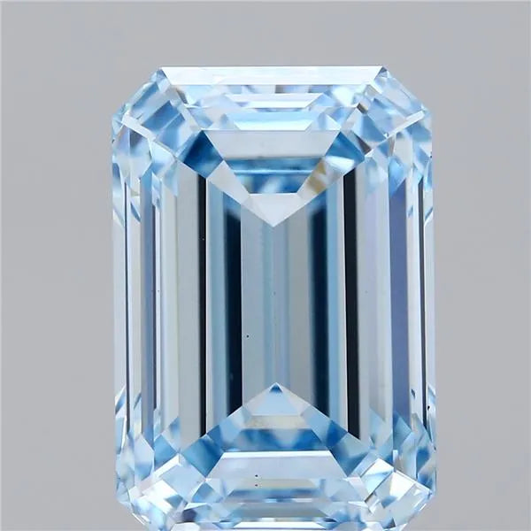 10.60ct Emerald Lab Grown Diamond (Colour Fancy Intense Blue, Clarity VS1, IGI Certified)