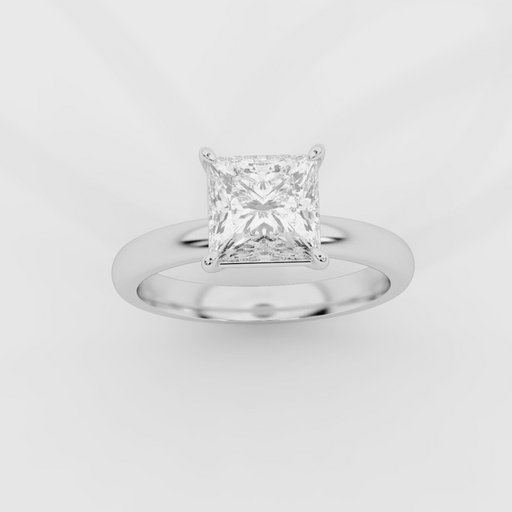Solitaire Princess Ring