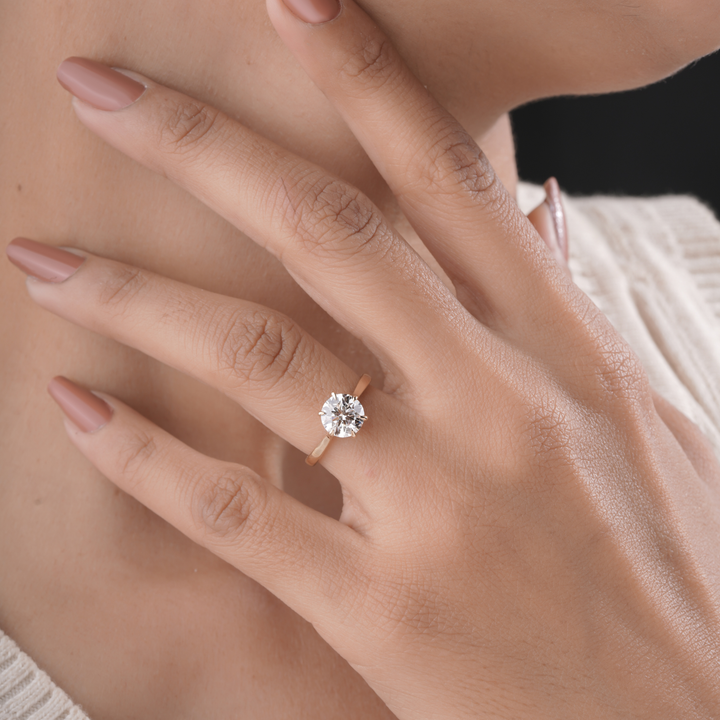 Michelle Solitaire six prong Ring