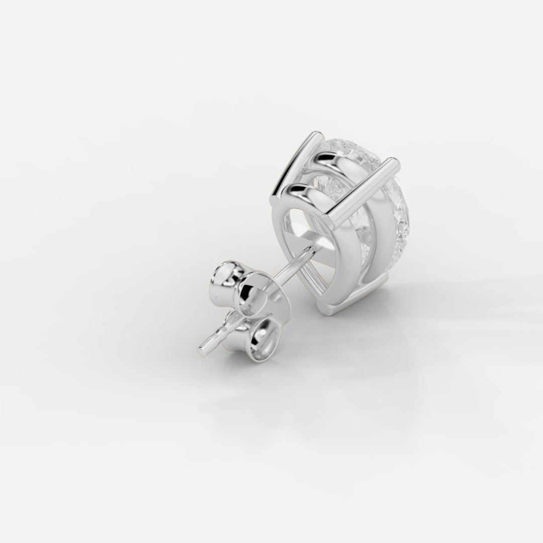 Pear Cut Basket Studs