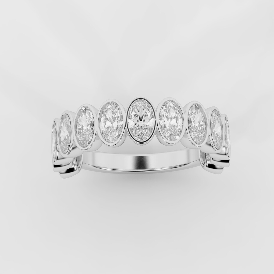 Oval Eternity Band