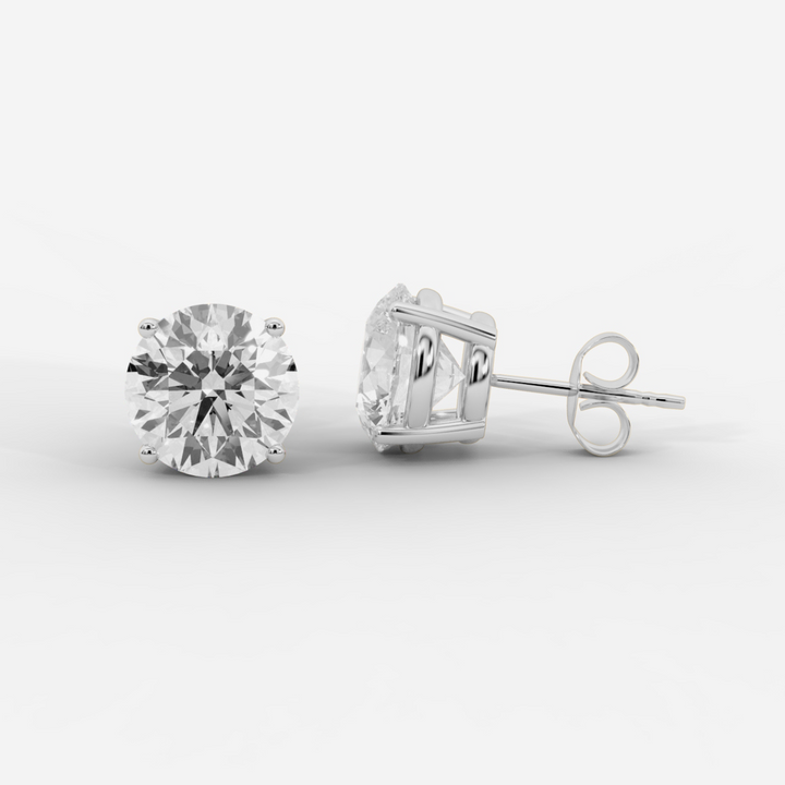 Round Cut Basket Studs
