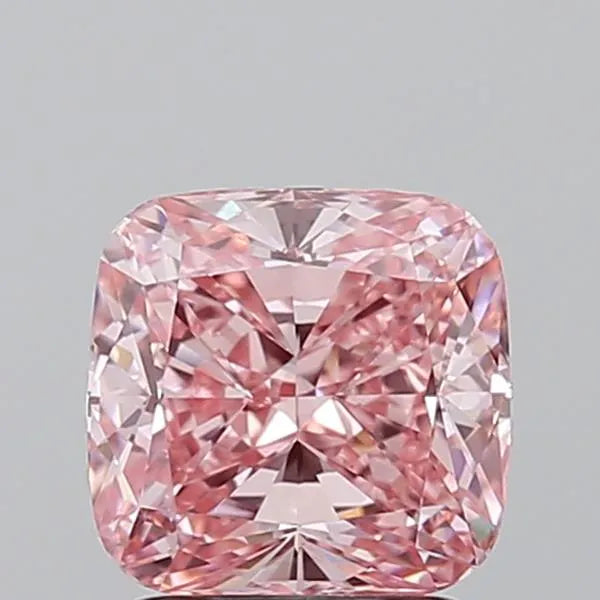 2.00ct Cushion modified Lab Grown Diamond (Colour Fancy Vivid Pink, Clarity VVS2, IGI Certified)