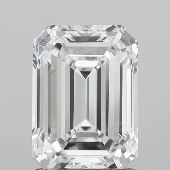 2.00ct Emerald Lab Grown Diamond (Colour D, Clarity VVS2, IGI Certified)