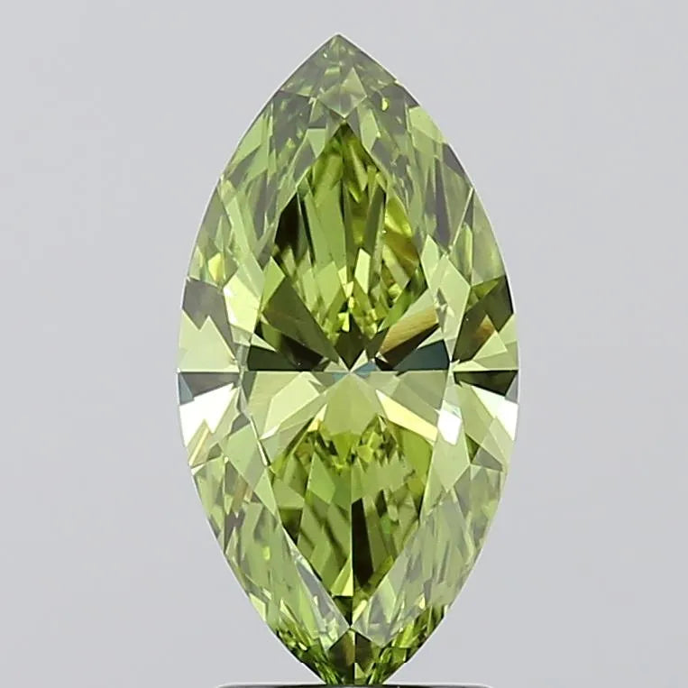 2.00ct Marquise Lab Grown Diamond (Colour Fancy Vivid Green, Clarity VS1, IGI Certified)