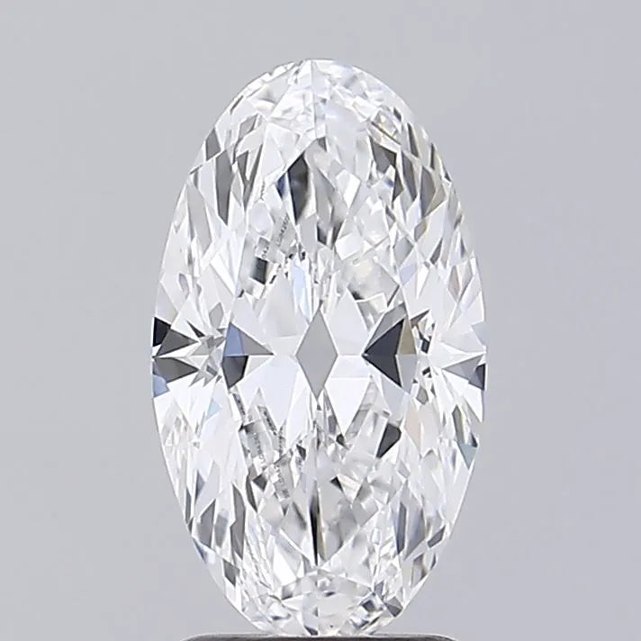 2.00ct Oval Lab Grown Diamond (Colour D, Clarity VVS1, IGI Certified)