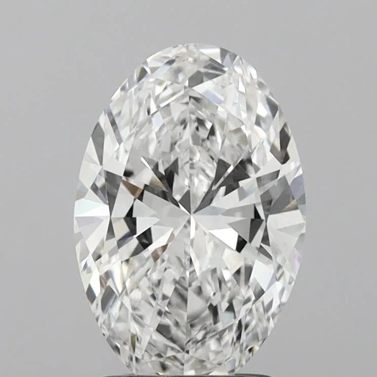 2.00ct Oval Lab Grown Diamond (Colour D, Clarity VVS2, IGI Certified)