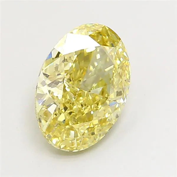 2.00ct Oval Lab Grown Diamond (Colour Fancy Light Yellow, Clarity VS1, IGI Certified)