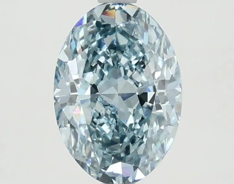 2.00ct Oval Lab Grown Diamond (Colour Fancy Vivid Blue, Clarity VS1, IGI Certified)