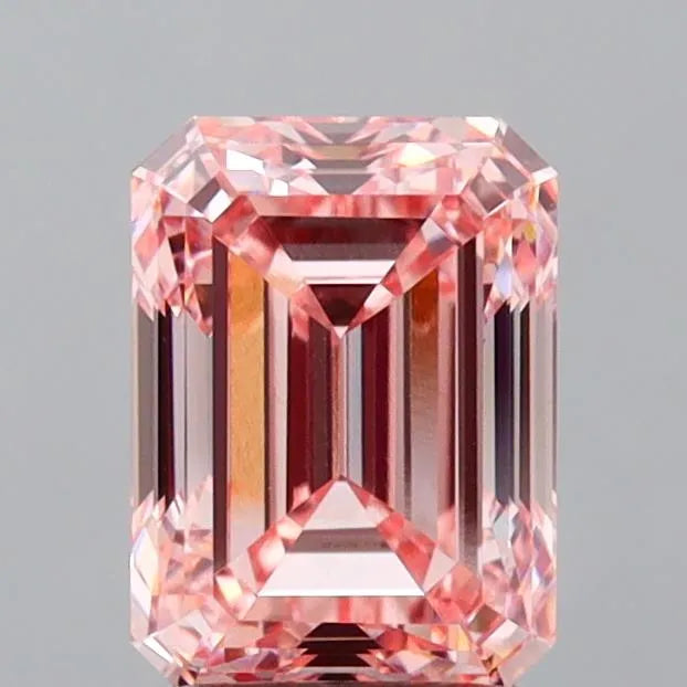 2.01ct Emerald Lab Grown Diamond (Colour Fancy Intense Pink, Clarity VVS2, IGI Certified)