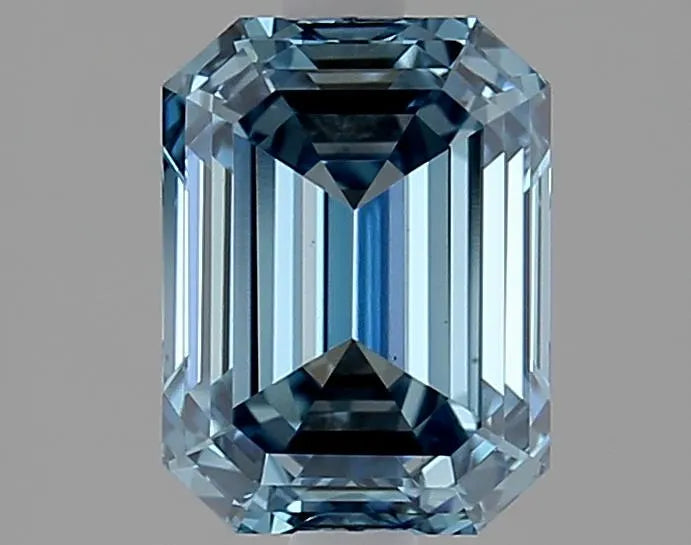 2.01ct Emerald Lab Grown Diamond (Colour Fancy Vivid Blue, Clarity VS1, IGI Certified)