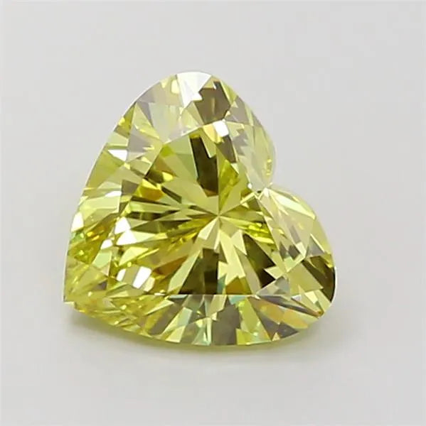 2.01ct Heart Lab Grown Diamond (Colour Fancy Intense Yellow, Clarity VVS1, IGI Certified)