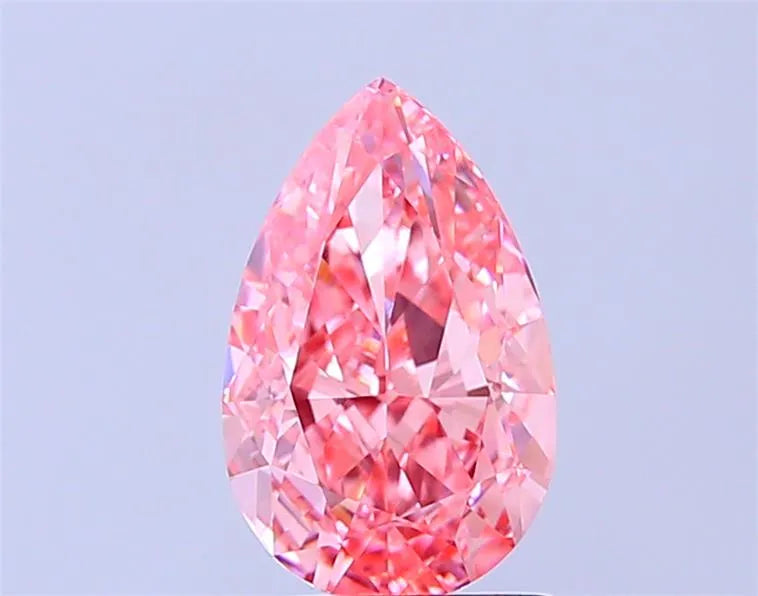 2.01ct Pear Lab Grown Diamond (Colour Fancy Vivid Pink, Clarity VVS2, IGI Certified)