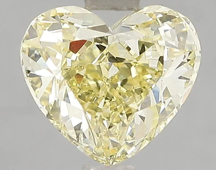 2.02ct Heart Lab Grown Diamond (Colour Fancy Intense Yellow, Clarity VS1, IGI Certified)