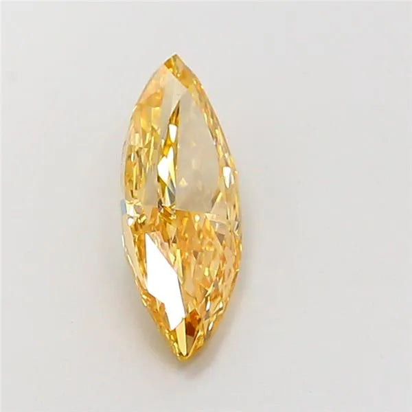 2.02ct Marquise Lab Grown Diamond (Colour Fancy Intense Orangey Yellow, Clarity VS1, IGI Certified)