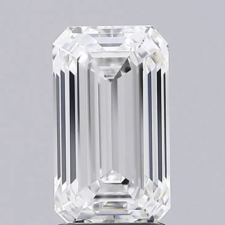 2.03ct Emerald Lab Grown Diamond (Colour F, Clarity VVS2, IGI Certified)