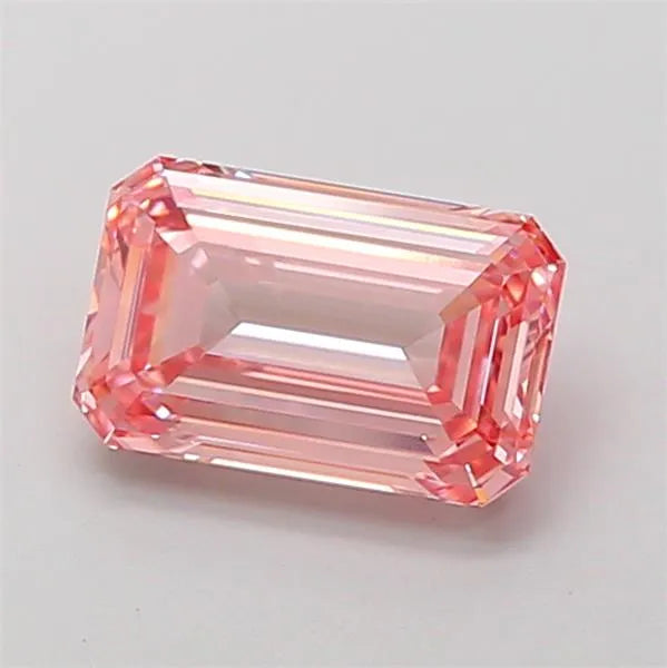 2.03ct Emerald Lab Grown Diamond (Colour Fancy Intense Pink, Clarity VVS2, IGI Certified)