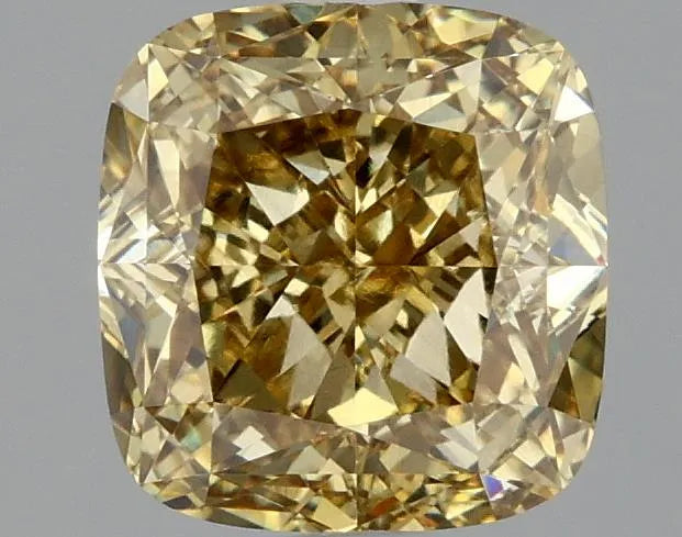 2.04ct Cushion modified Lab Grown Diamond (Colour Fancy Intense Gray Yellow, Clarity VS1, IGI Certified)