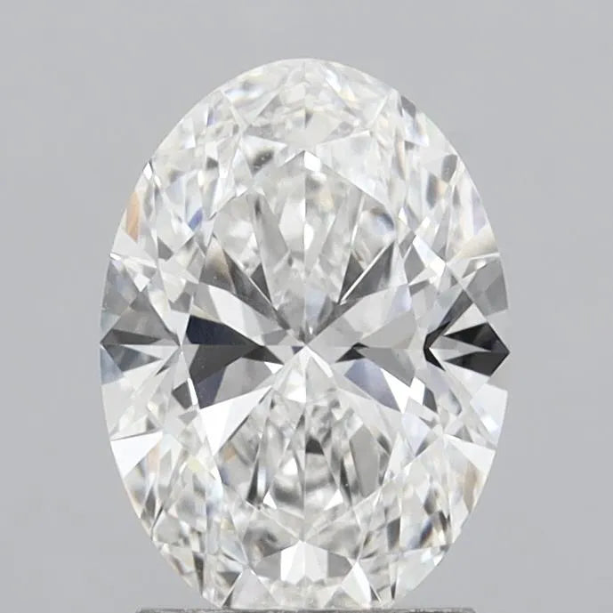 2.04ct Oval Lab Grown Diamond (Colour E, Clarity VVS2, IGI Certified)