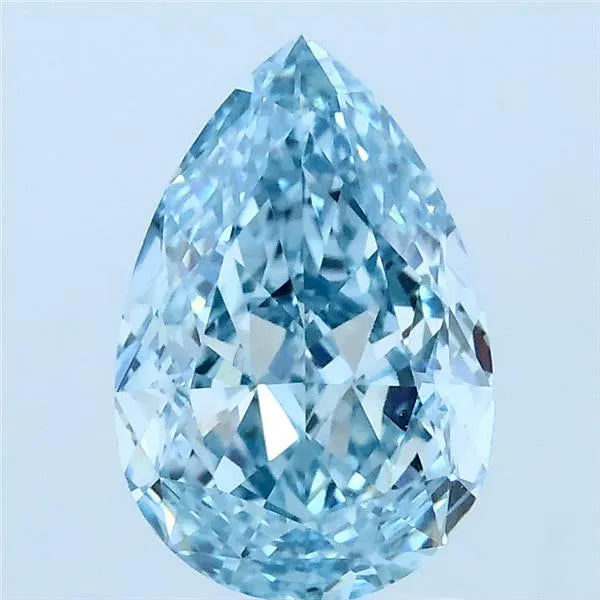 2.04ct Pear Lab Grown Diamond (Colour Fancy Intense Blue, Clarity VVS2, IGI Certified)