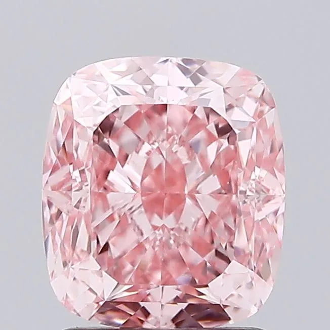2.05ct Cushion modified Lab Grown Diamond (Colour Fancy Intense Pink, Clarity VVS2, IGI Certified)