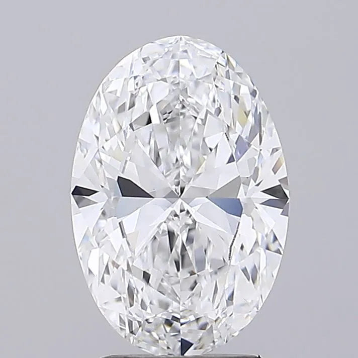 2.05ct Oval Lab Grown Diamond (Colour E, Clarity VVS1, IGI Certified)