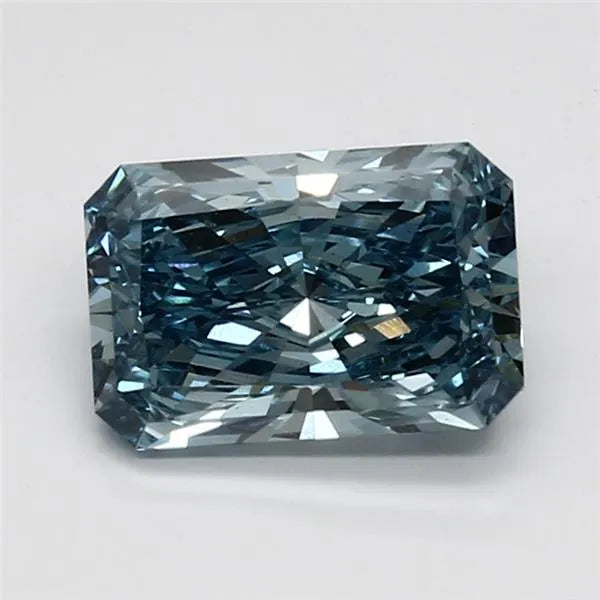 2.06ct Radiant Lab Grown Diamond (Colour Fancy Vivid Blue, Clarity VS1, IGI Certified)