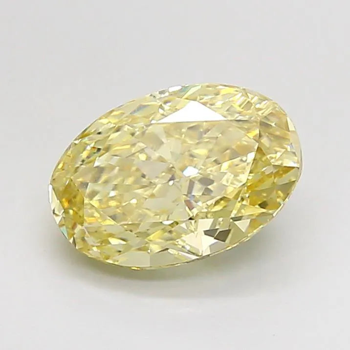 2.09ct Oval Lab Grown Diamond (Colour Fancy Yellow, Clarity VS1, IGI Certified)