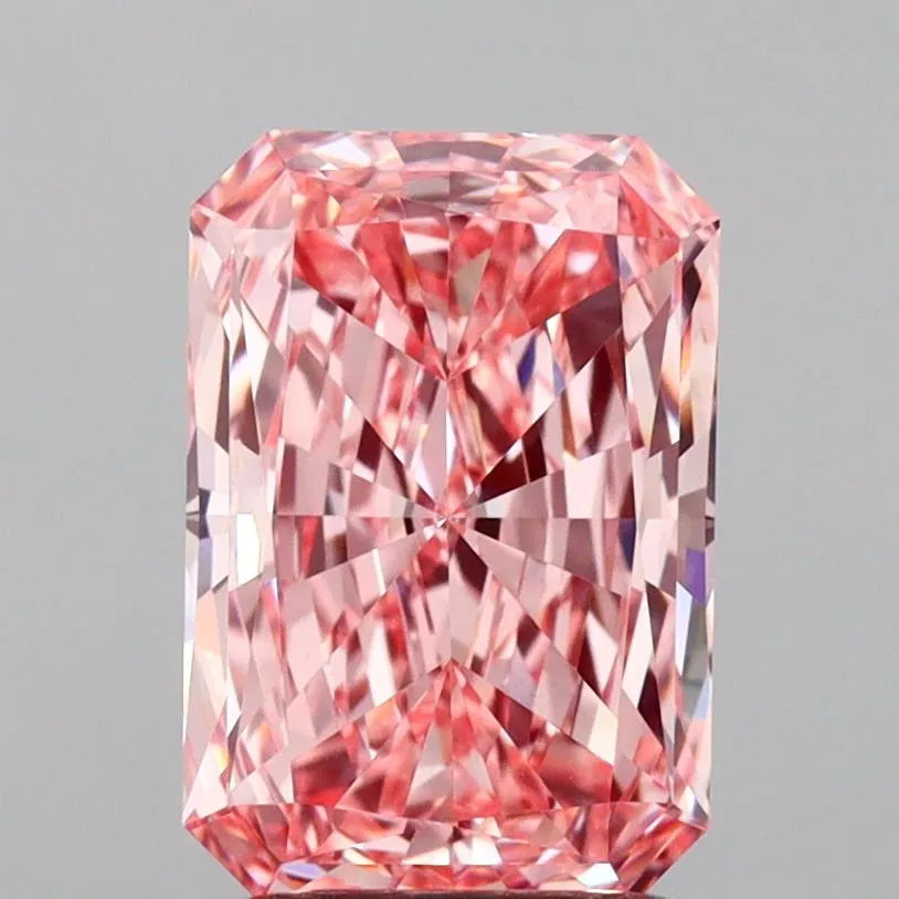 2.09ct Radiant Lab Grown Diamond (Colour Fancy Vivid Pink, Clarity VVS1, IGI Certified)