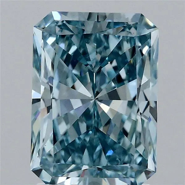 2.19ct Radiant Lab Grown Diamond (Colour Fancy Vivid Blue, Clarity VS1, IGI Certified)