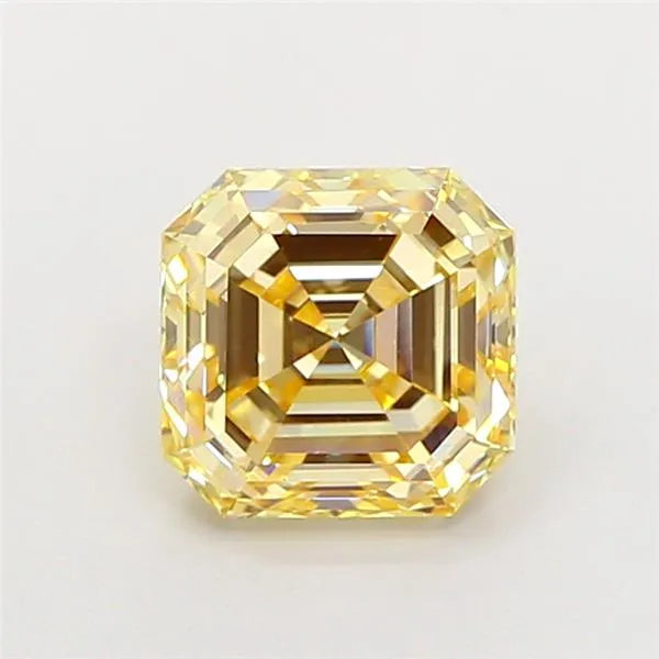 2.20ct Asscher Lab Grown Diamond (Colour Fancy Light Yellow, Clarity VS1, IGI Certified)